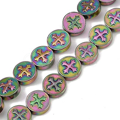 Electroplated Synthetic Non-magnetic Hematite Beads Strands G-K375-B02-09-1