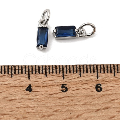 Brass Pave Cubic Zirconia Charms KK-F894-13P-01-1