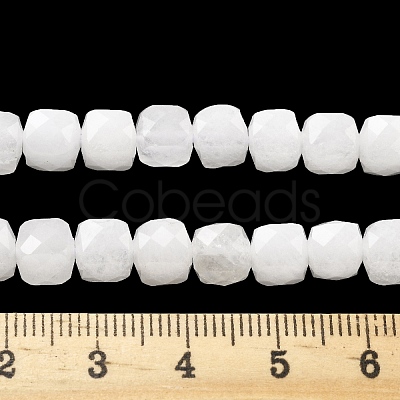 Natural White Jade Beads Strands G-C179-B23-01-1