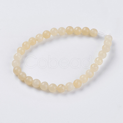 Natural Topaz Jade Beads Strands X-G-G515-8mm-03A-1