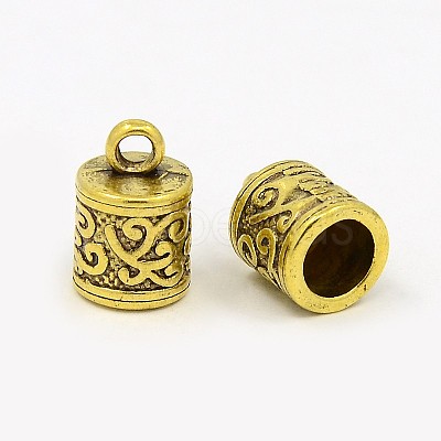 Tibetan Style Cord Ends LS-TIBEP-LF10887YKG-AG-LF-1