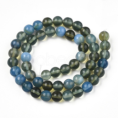 Glass Round Beads Strands GLAA-M044-01N-1