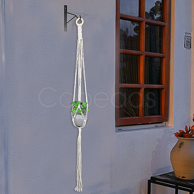 Cotton Macrame Plant Hangers AJEW-WH20072-57A-1