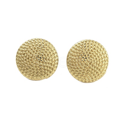 Ion Plating(IP) 304 Stainless Steel Stud Earrings for Women EJEW-N054-28G-1