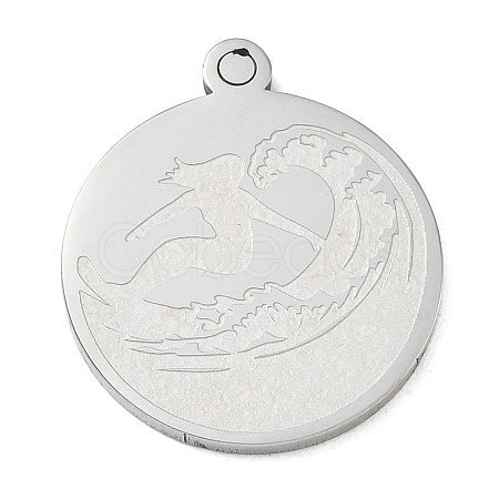 201 Stainless Steel Pendants SA-CBA3D3A-05P-28-1