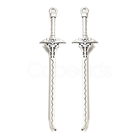 Tibetan Style Alloy Big Pendants FIND-G078-32H-AS-1