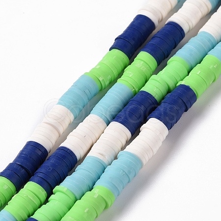 Handmade Polymer Clay Bead Strands CLAY-C003-02H-1