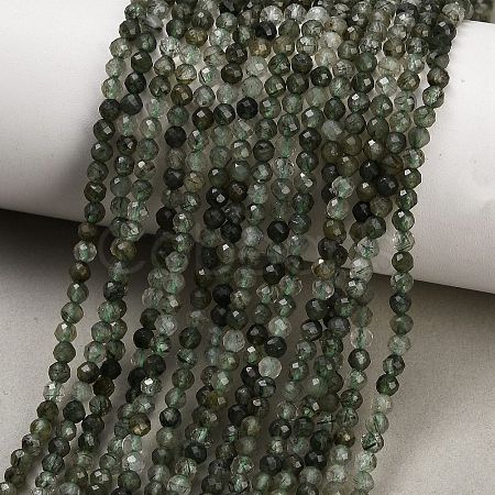 Natural Green Rutilated Quartz Beads Strands GG-CBA9722-A05-3mm-1