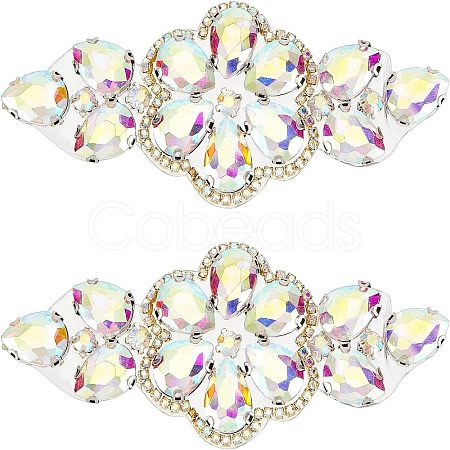 2Pcs Hotfix Rhinestone Ornament DIY-FG0003-33-1