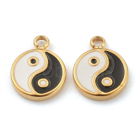 Fashion 304 Stainless Steel Enamel Charms STAS-Z009-10G-1