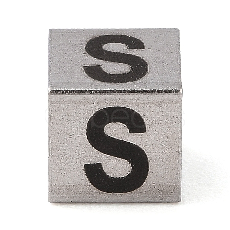 Tarnish Resistant 201 Stainless Steel European Beads STAS-M058-01S-P-1