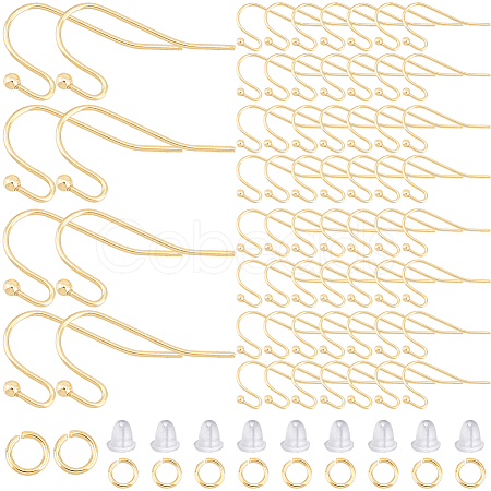 100Pcs 304 Stainless Steel Earring Hooks DIY-SP0001-03-1