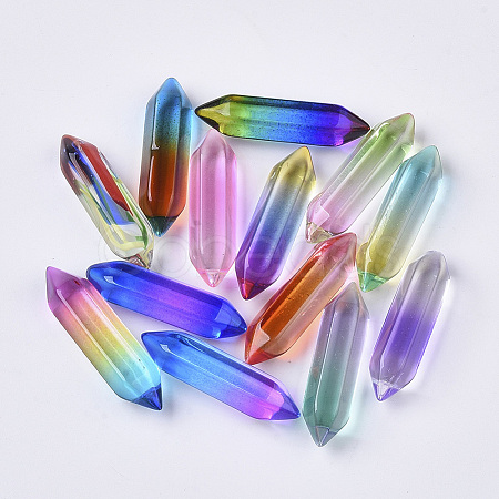 Glass Double Terminated Point Beads GLAA-S167-12-1