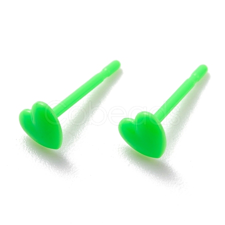 Eco-Friendly Plastic Stud Earrings EJEW-H120-03B-01-1