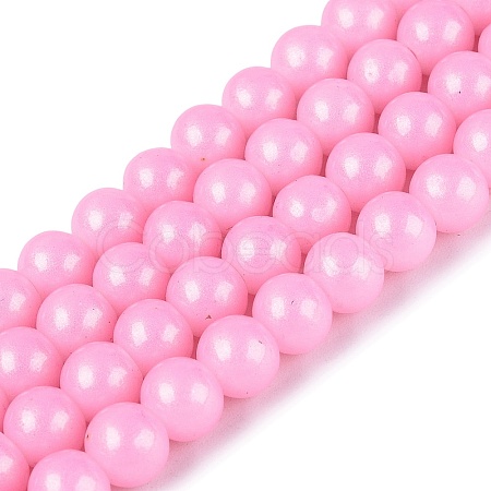 Baking Paint Glass Pearl Beads Strands DGLA-ZX001-05A-10-1