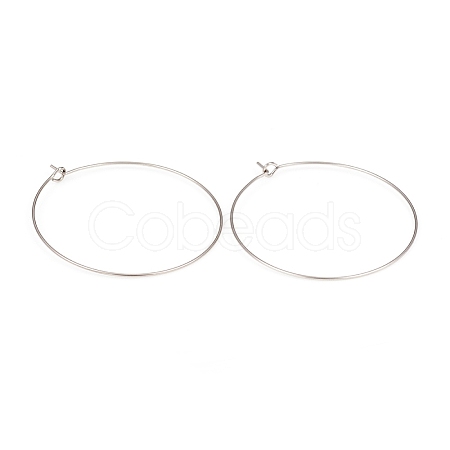 316L Surgical Stainless Steel Hoop Earring Findings STAS-G229-07P-02A-1