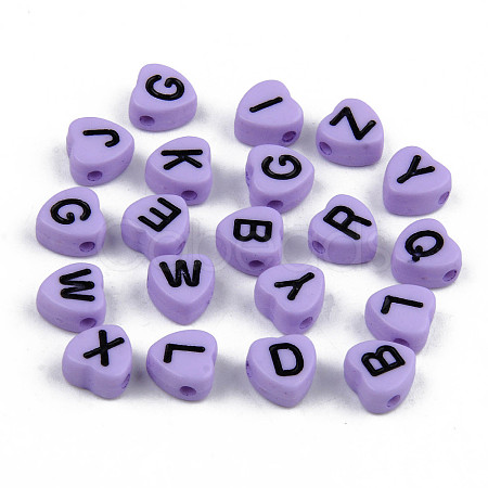 Opaque Acrylic Enamel Beads X-MACR-S273-37E-1
