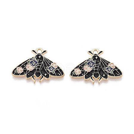 Alloy Enamel Pendants ENAM-N062-09KCG-1