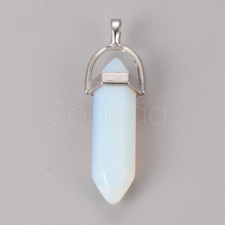 Opalite Pointed Pendants G-WH0004-16-1