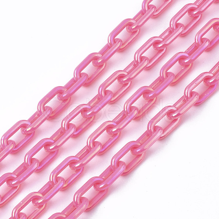Acrylic Opaque Cable Chains X-PACR-N009-002F-1
