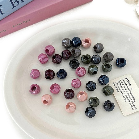 Opaque Acrylic Beads OACR-N137-20-1