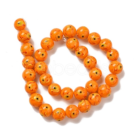 Handmade Lampwork Beads Strands LAMP-G162-08A-03-1