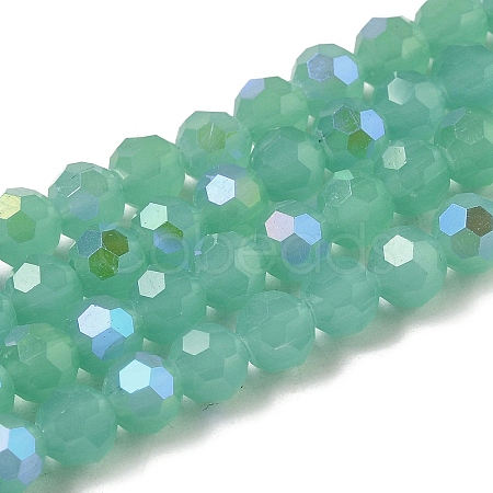 Imitation Jade Glass Beads Strands EGLA-A035-J6mm-L10-1