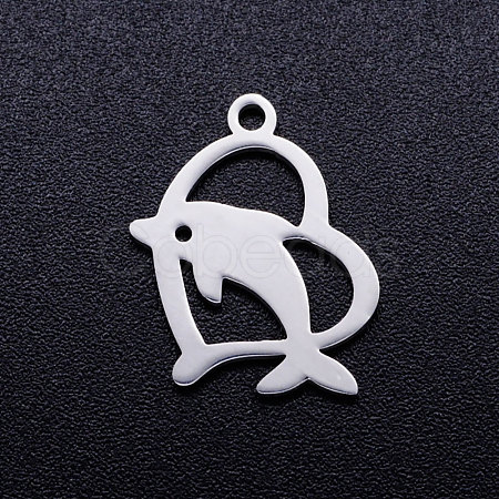 Non-Tarnish 201 Stainless Steel Hollow Pendants STAS-Q201-JN283-1-1