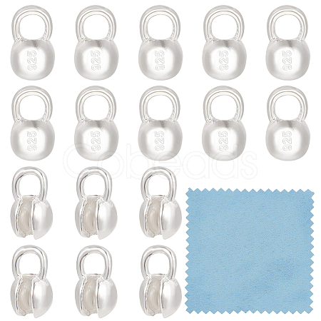 925 Sterling Silver Bead Tips FIND-BC0005-44A-1