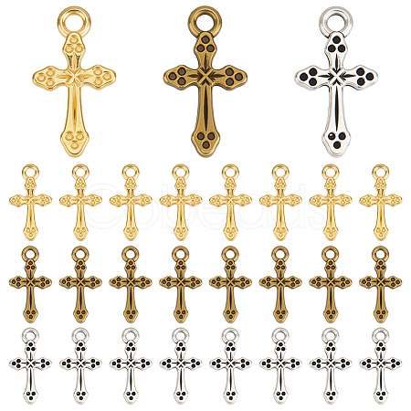 150Pcs 3 Colors Tibetan Style Alloy Pendants FIND-ME0001-57-1