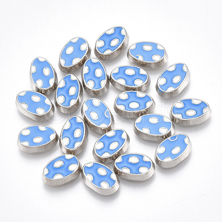 Alloy Enamel Cabochons PALLOY-T054-99-1