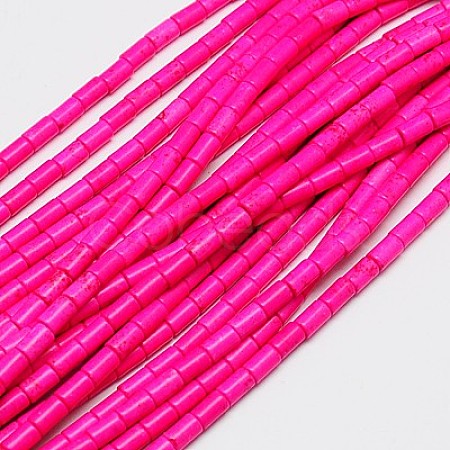 Synthetic Turquoise Beads Strands TURQ-G120-4x6mm-01-1