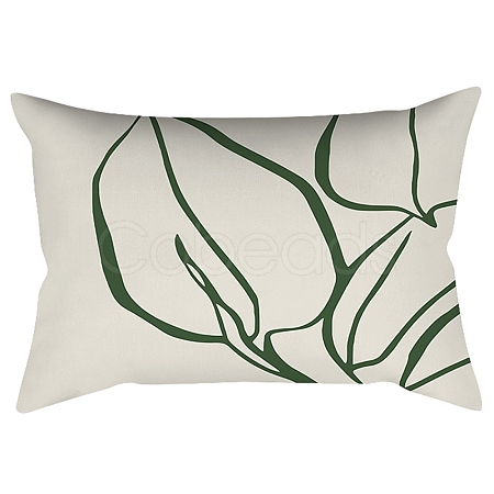 Green Series Nordic Style Geometry Abstract Polyester Throw Pillow Covers PW23042590158-1