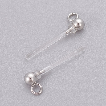 Transparent Painless Prevent Allergy Resin Stud Earring Findings KY-L005-06P-1