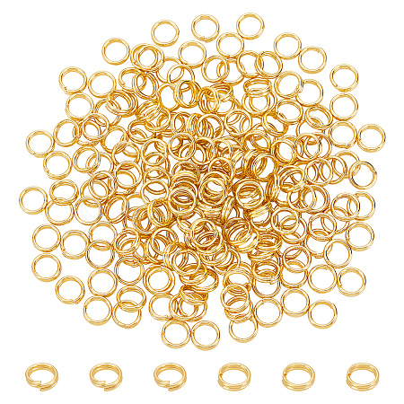 BENECREAT 200Pcs Rack Plating Brass Split Rings KK-BC0013-85B-1