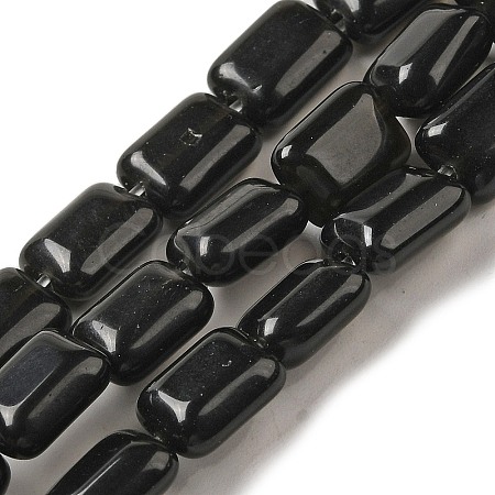 Natural Obsidian Beads Strands G-G085-A26-01-1