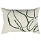 Green Series Nordic Style Geometry Abstract Polyester Throw Pillow Covers, Cushion Cover, for Couch Sofa Bed, Rectangle, Leaf, 300x500mm