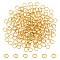 BENECREAT 200Pcs Rack Plating Brass Split Rings, Double Loops Jump Rings, Real 18K Gold Plated, 6x1.5mm, Inner Diameter: 5mm