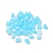 Acrylic Beads, Imitation Gemstone, Chips, Sky Blue, 4.6x7x6mm, Hole: 1.5mm, about 4200pcs/500g