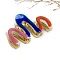 Alloy Enamel Claw Hair Clips, Hair Accessories for Women & Girls, Blue, 2mm