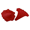 Transparent Frosted Calla Lily Acrylic Beads X-BSF796M-2