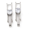 Rack Plating Brass Micro Pave Cubic Zirconia Watch Band Clasps KK-A234-016P-02-1