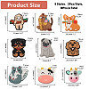 18Pcs 9 Styles Silicone Focal Beads SIL-CA0002-87-2