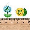 Glass Seed Beaded Pendants PALLOY-MZ01395-3