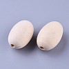 Unfinished Natural Wooden Beads X-WOOD-S650-81-LF-2