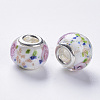 Handmade Gold Sand Lampwork European Beads LAMP-S193-012A-2