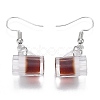 Resin Draft Beer Dangle Earring EJEW-N0030-01A-P-2