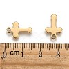 Ion Plating(IP) 304 Stainless Steel Tiny Cross Charms STAS-L159-06G-3