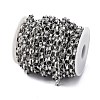 304 Stainless Steel Textured Rolo Chains STAS-P386-09P-3