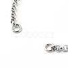 Tarnish Resistant Handmade 304 Stainless Steel Rolo Chain Bracelets Making Accessories AJEW-JB01026-01-3